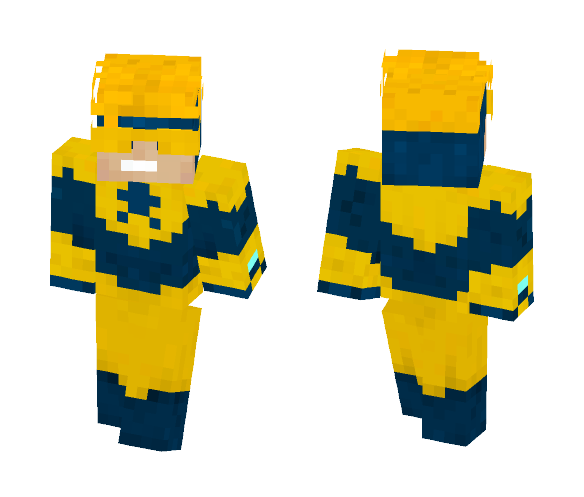 Booster Gold Png File (white, gold, orange, navy)