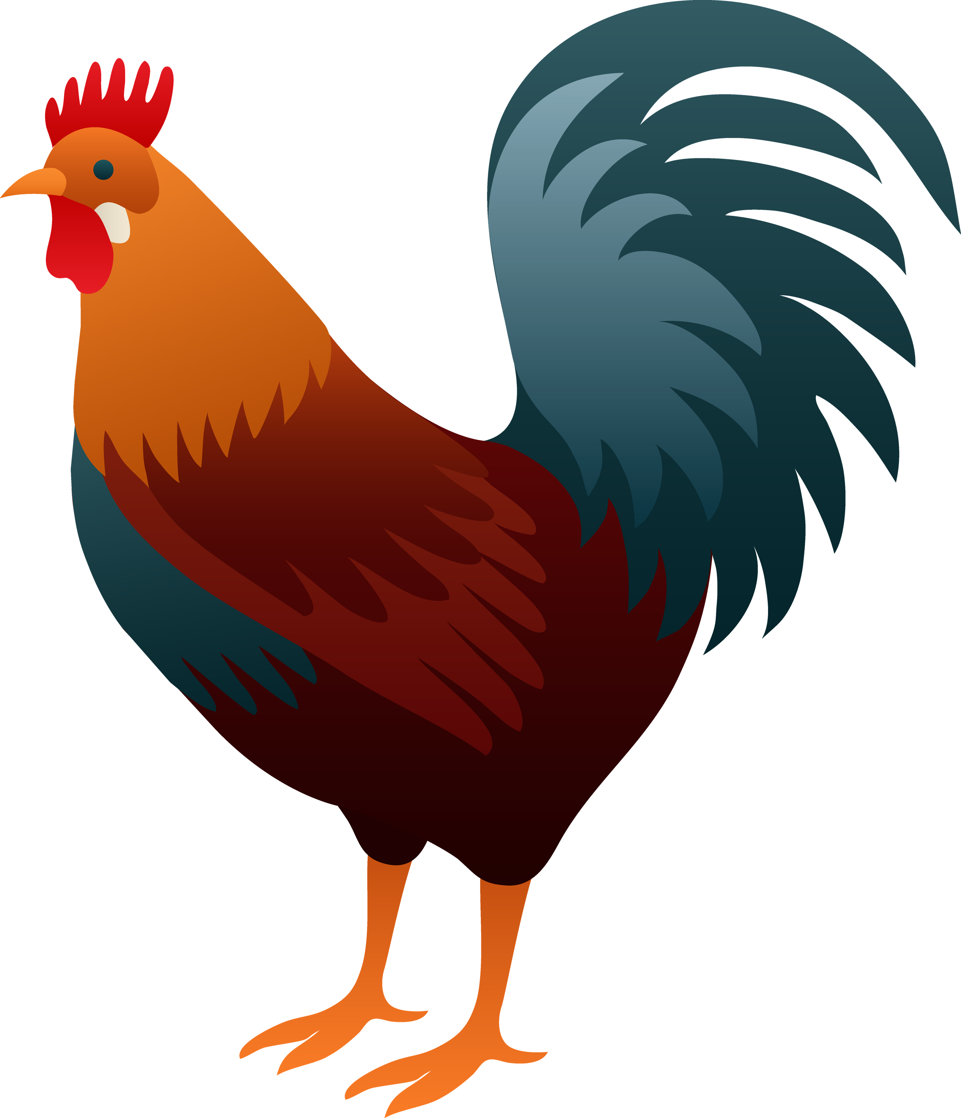 Rooster Png Free Download (black, maroon)