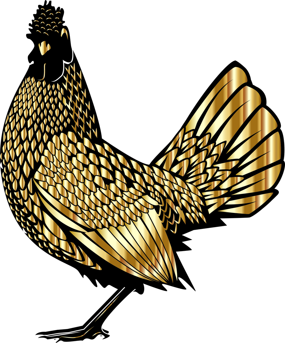 Rooster Png Isolated Pic (black, beige)