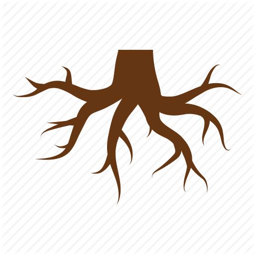 Root Png Isolated Transparent Image (black, maroon, indigo)