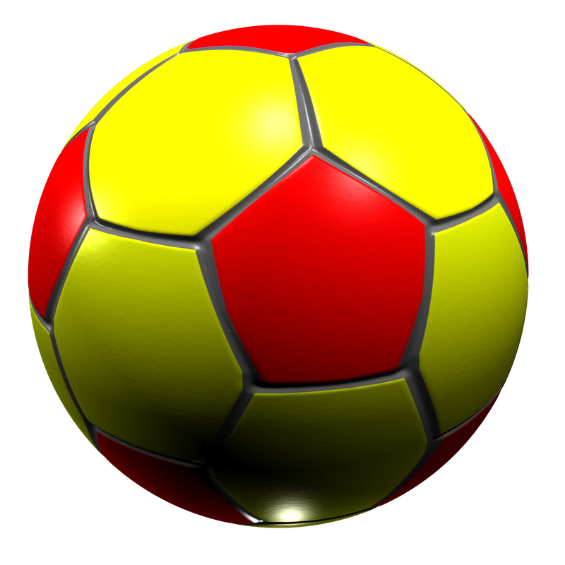 Football Background Isolated Png (yellow, black, red)