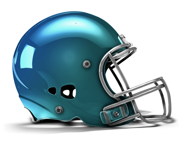 Football Helmet Background Png (teal, black)