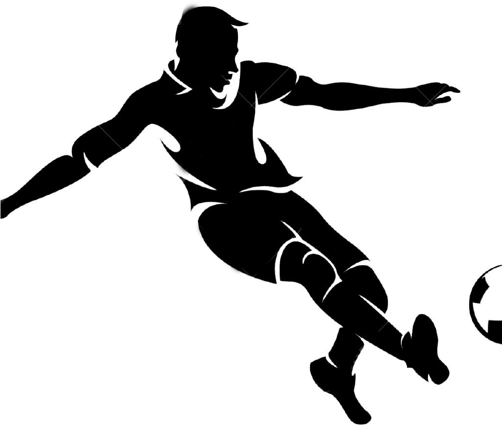 Football Silhoutte Png Image (black, white)