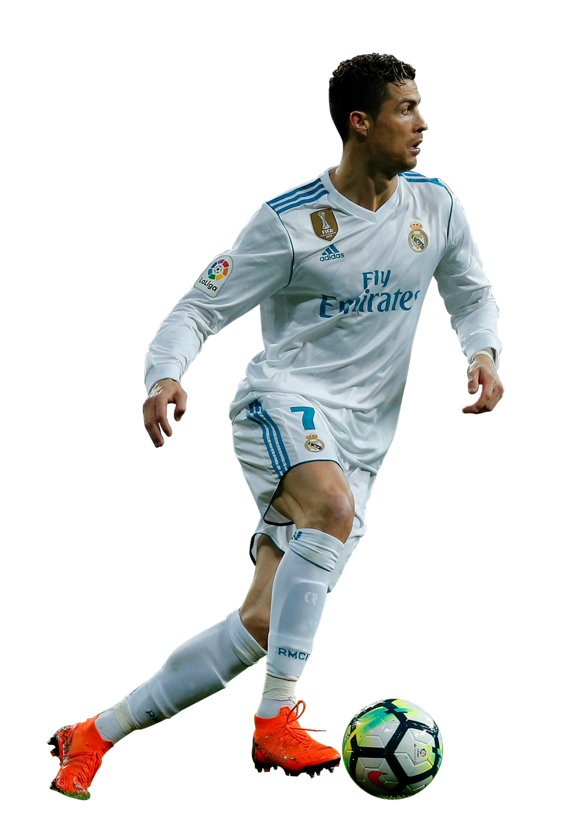 Footballer Transparent Background (black)