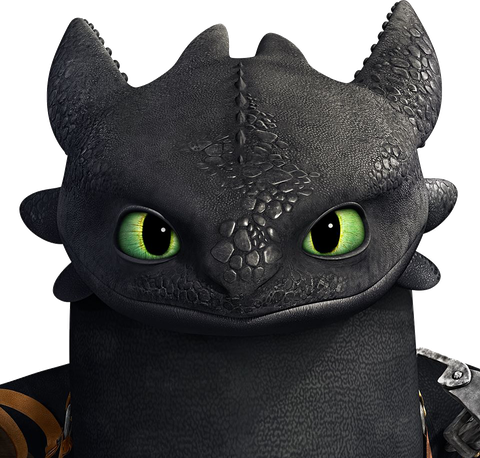 Toothless Night Fury Png Pic (black)