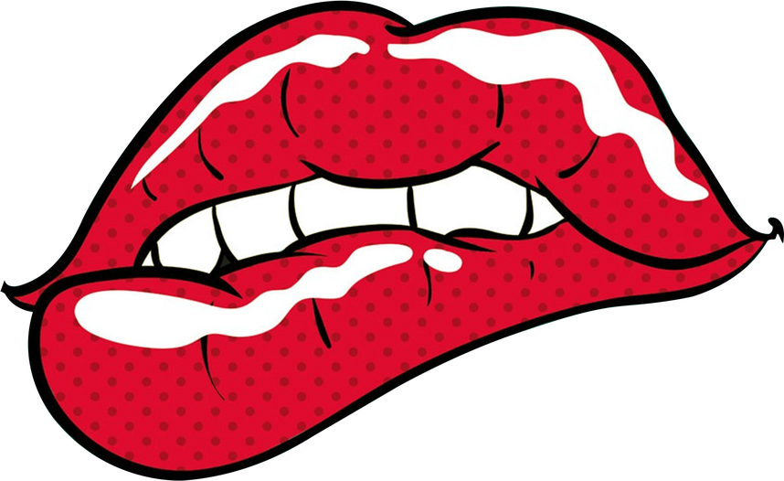 Pop Art Png Transparent (black, red, white)