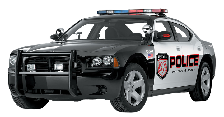 Cop Car Png Photo (black, indigo)