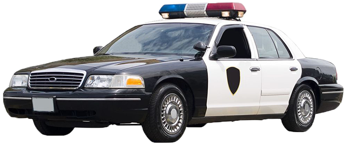 Cop Car Transparent Png (white)