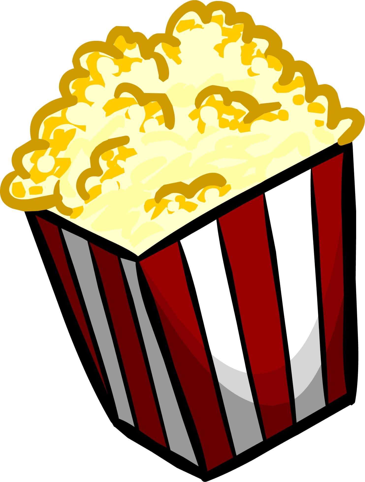 Popcorn Png Transparent Image (black, beige, maroon, white)