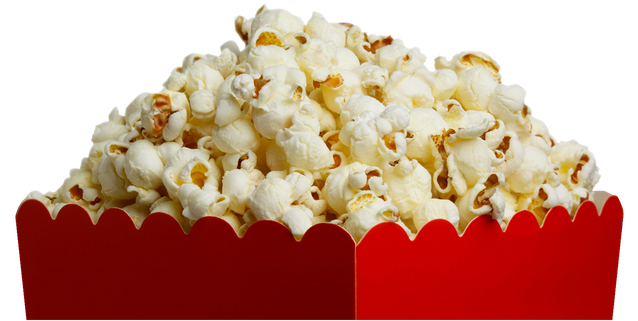 Popcorn Transparent Background (black, red, maroon)