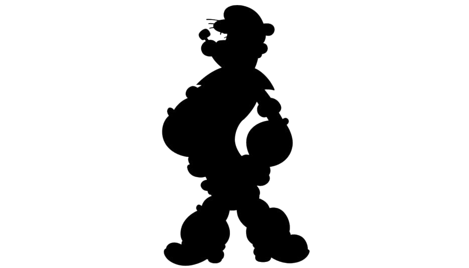 Popeye The Sailor Man Png Hd (lavender, black, white)