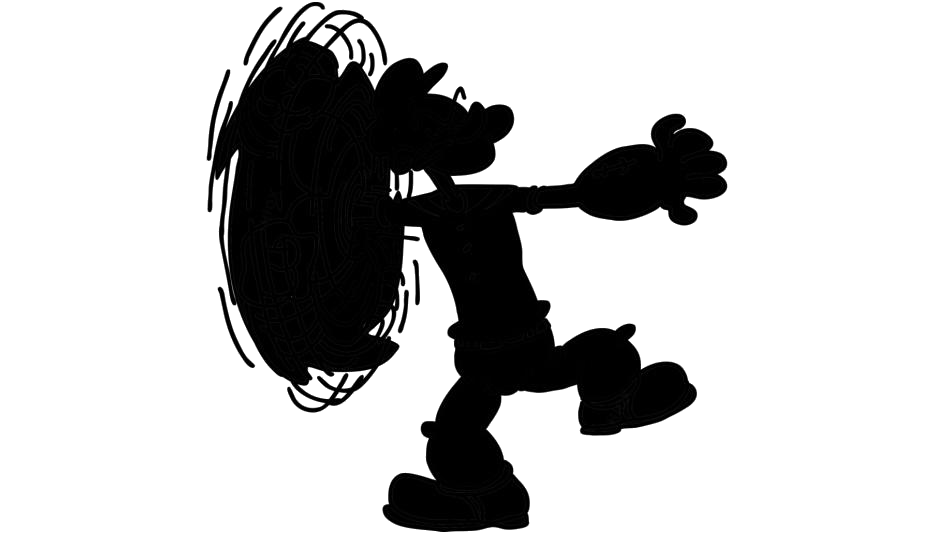 Popeye The Sailor Man Png Image (black, gray, white)