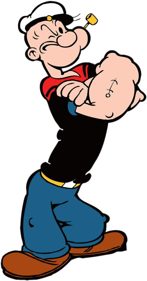 Popeye The Sailor Man Png (teal, chocolate, pink, black, white)