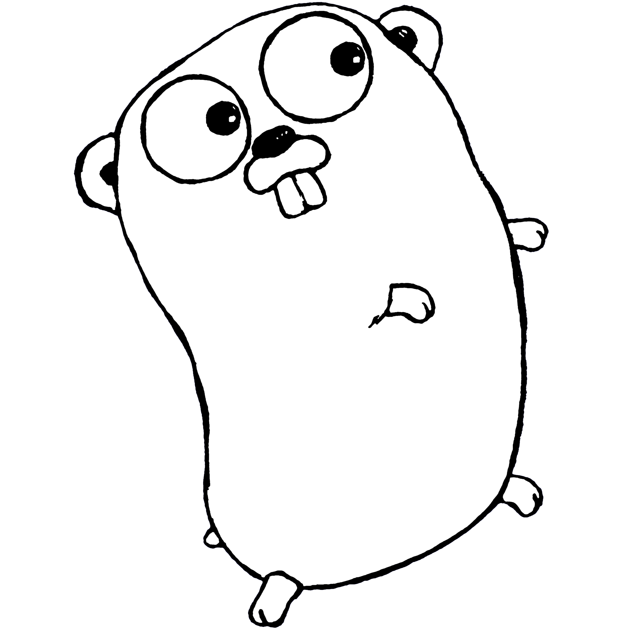 Gopher Png Isolated Hd (black, silver, white)