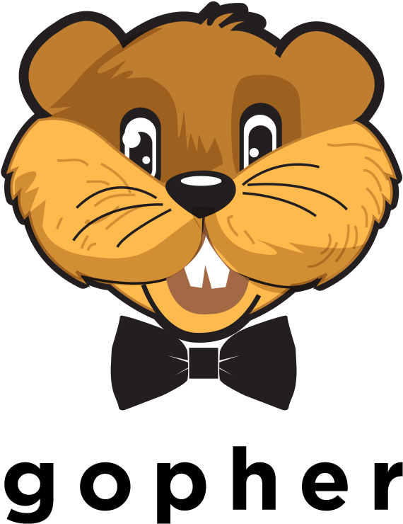 Gopher Transparent Png (black, olive, chocolate, salmon)