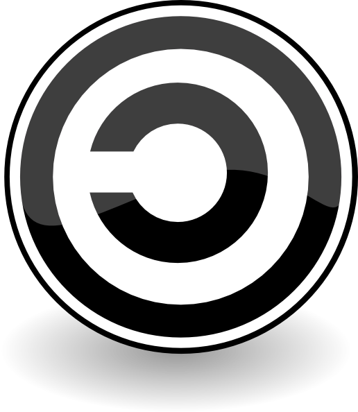 Copyleft Png File (black, white, indigo)