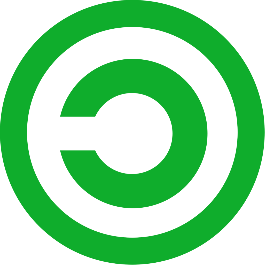 Copyleft Png Photo (black, white, green)