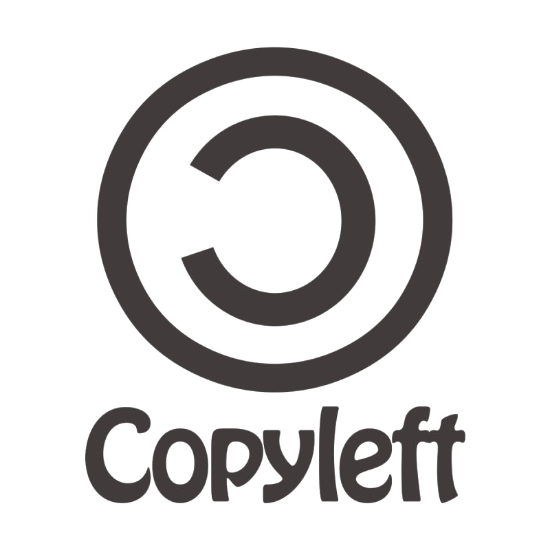 Copyleft Png Transparent Picture (black, white, indigo)