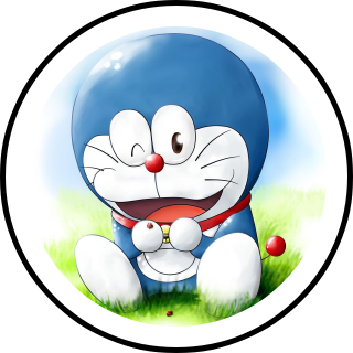 Doraemon No Background (black, white)