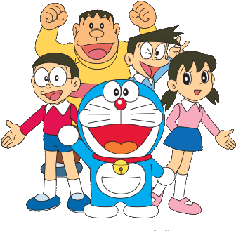 Doraemon Png Photos (teal, gold, white, black, red)