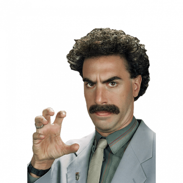 Borat Png Hd (black, gray)