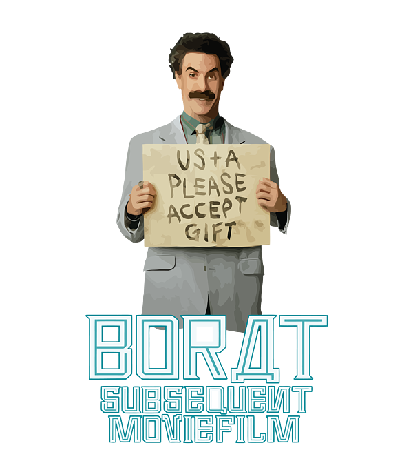 Borat Png Isolated File (black, gray, silver)