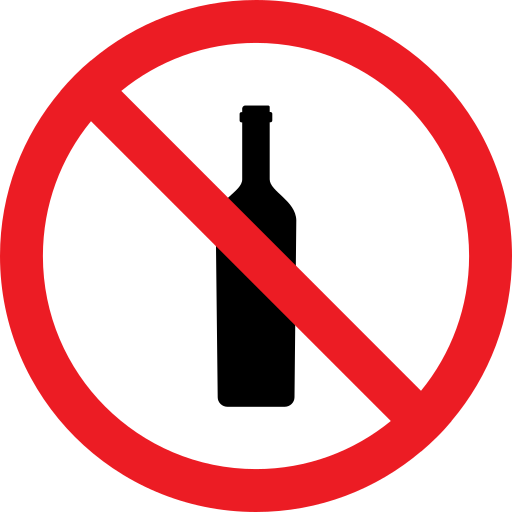 Forbidden Drink Bottles Bottle Prohibition Signal Icon Free Nobackground Png Icon Download (red, black, white)