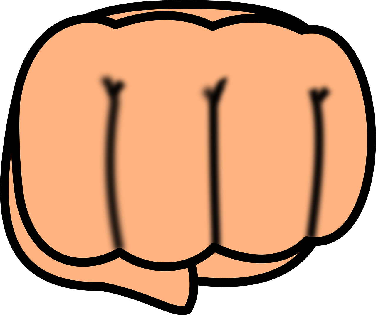 Force Hand Punch Png Transparent Image (salmon, black, white)