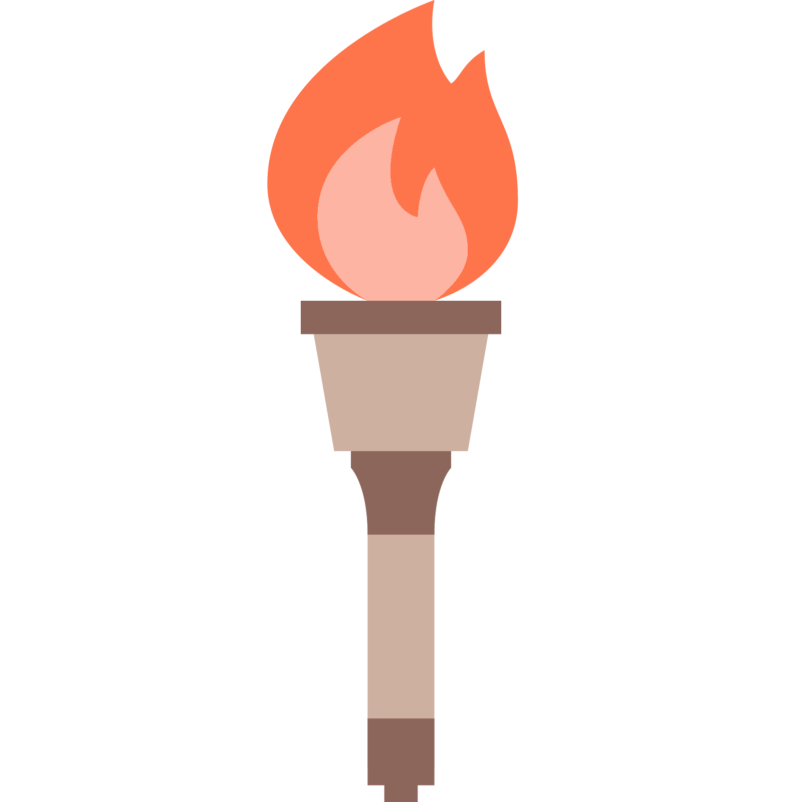 Torch Png Pic (black, gray, pink, salmon, silver)