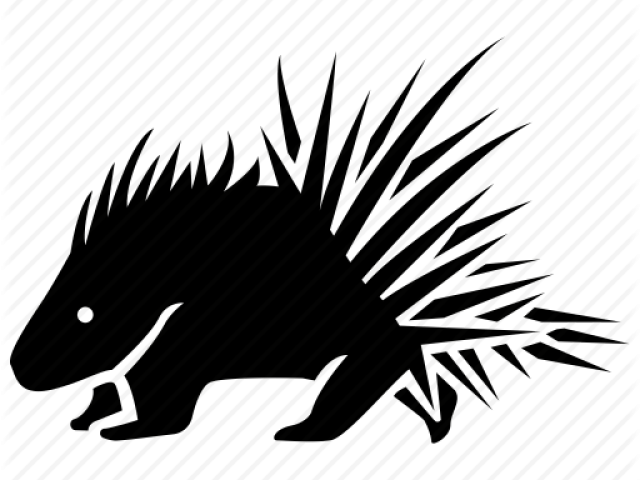 Porcupine Png Image (indigo, black)