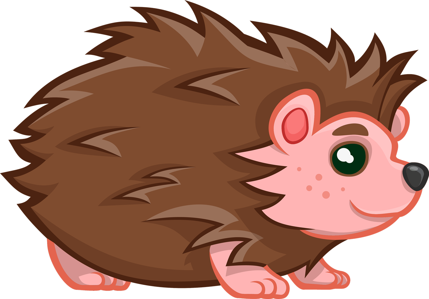 Porcupine Png Isolated Photo (olive, pink, black, maroon)