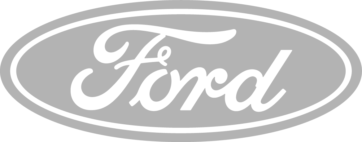 Ford Logo Transparent Png (silver, white)