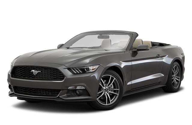 Ford Mustang Convertible Car Open Transparent Png (indigo, black)