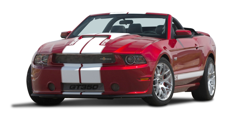 Ford Mustang Convertible Car Red Sports Transparent Png (black, maroon, silver, white)