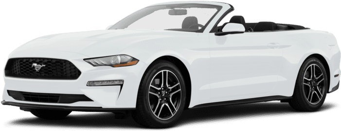 Ford Mustang Convertible Car White Transparent Png (black, silver, lavender)