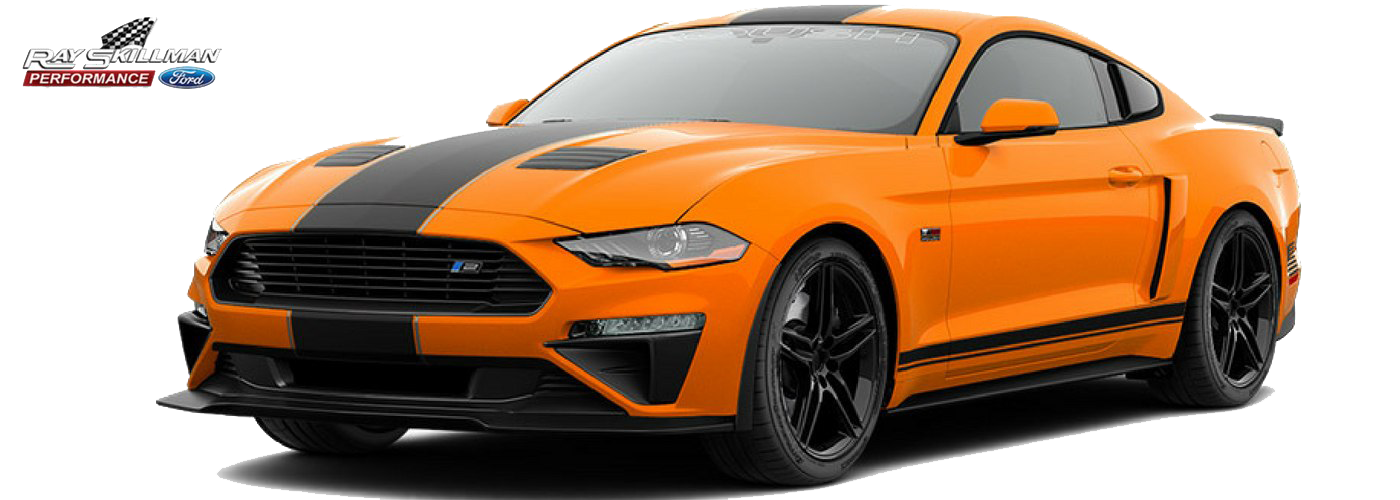 Ford Mustang Orange Png (black, white)