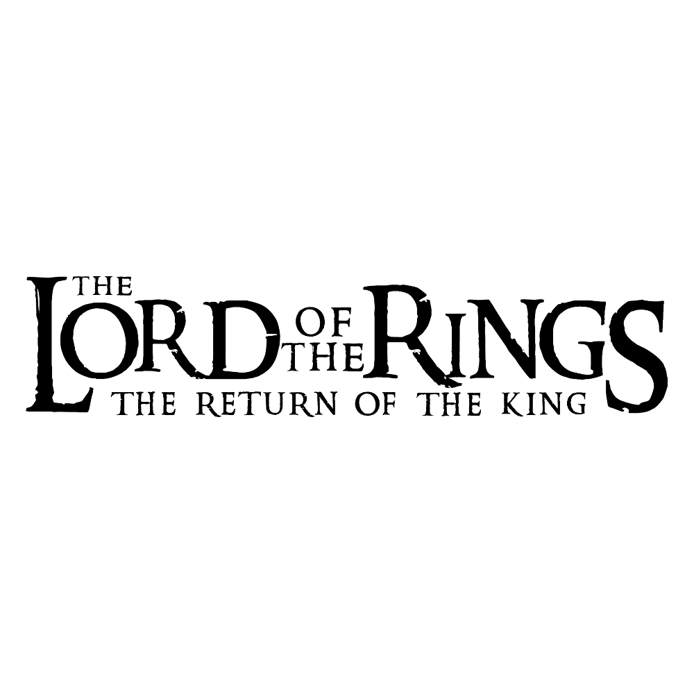 Lord Of The Rings Logo Png Pic (black, white)