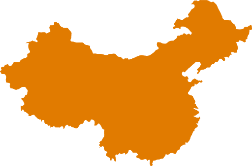 Border China Map Png Hd (orange, black, chocolate)