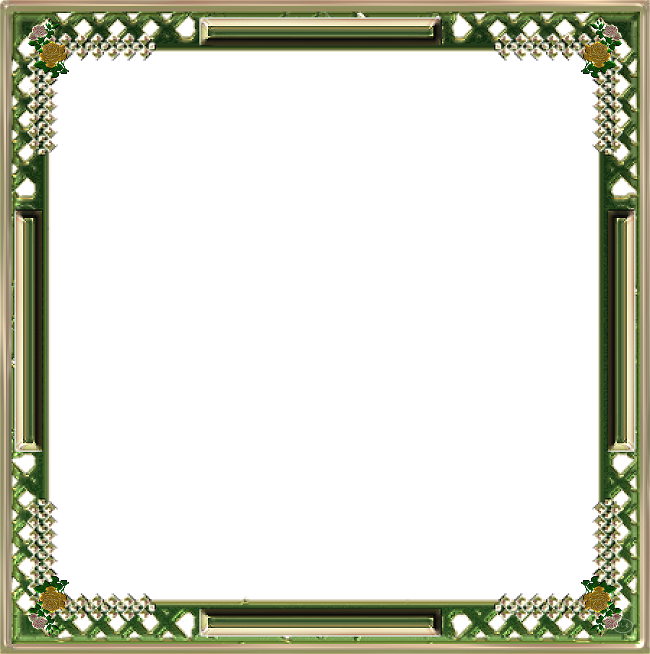 Border Green Frame Png Image (olive, green, black, gray)