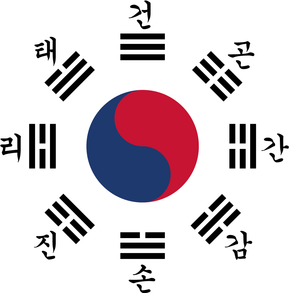 Korean Art Png File (red, navy, black)