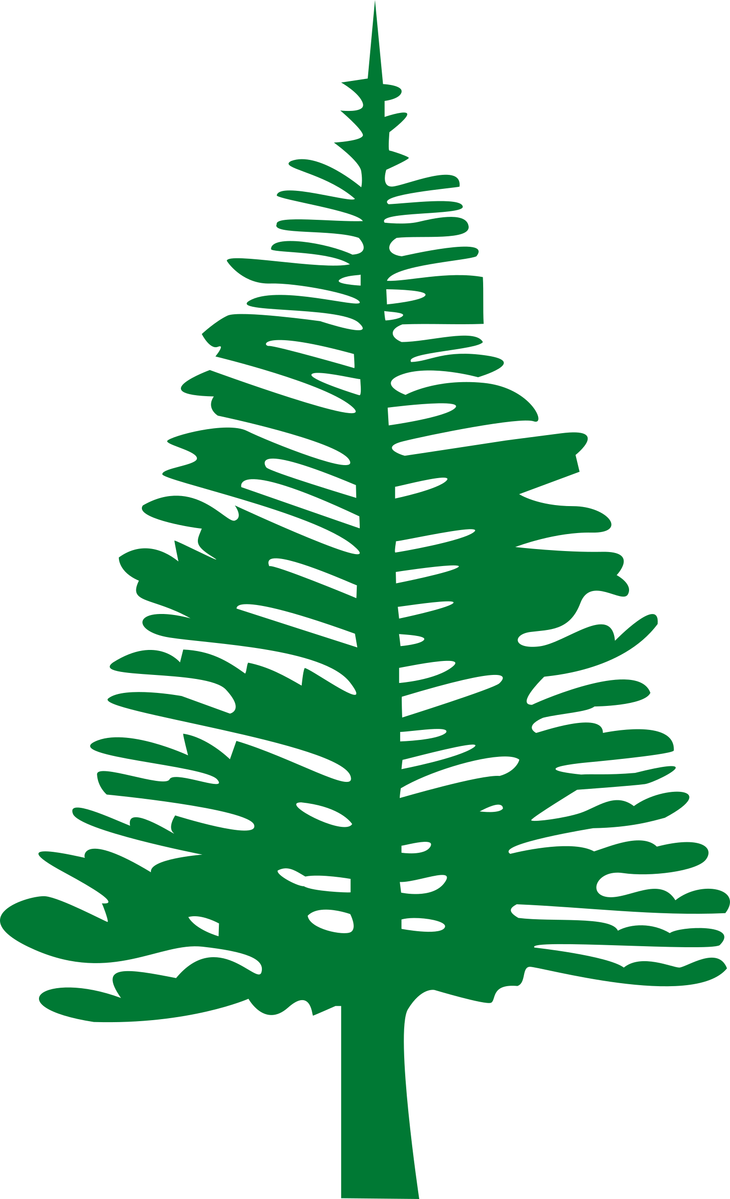 Forest Tree Vector Png File (black, green)