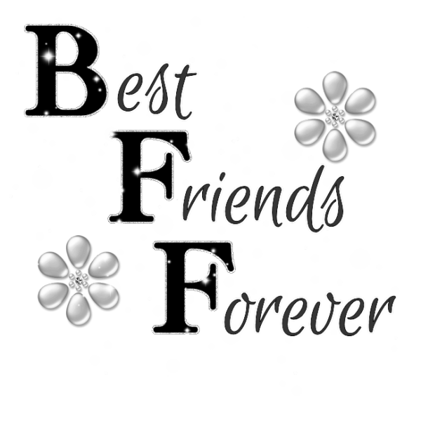 Forever Friendship Transparent Png (black, gray, white)