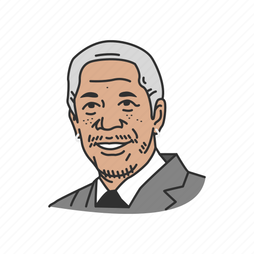 Morgan Freeman Png Photo (silver, black, gray)