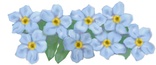 Forget Me Not Png Hd (black, silver)