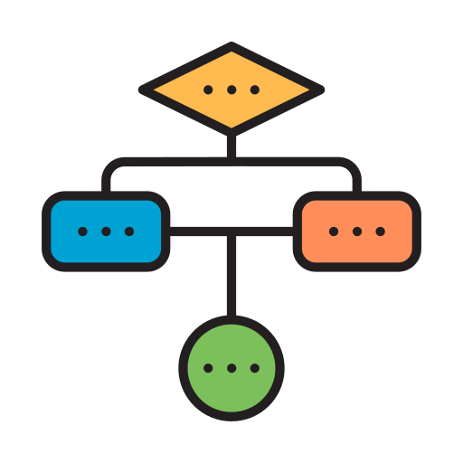 Workflow Diagram Plan Sitemap Planning Flowchart Hierarchy Management Network Process Icon Free Png Icon Download (teal, gray, salmon, black)