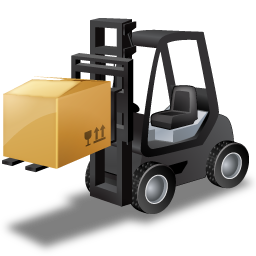 Forklifttruck Loaded Black Icon Free Png Icon Download (black, indigo)