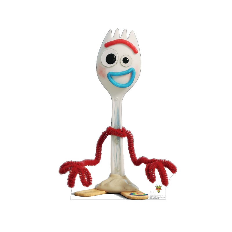 Forky Toy Story Png High Quality Image (lavender, white)