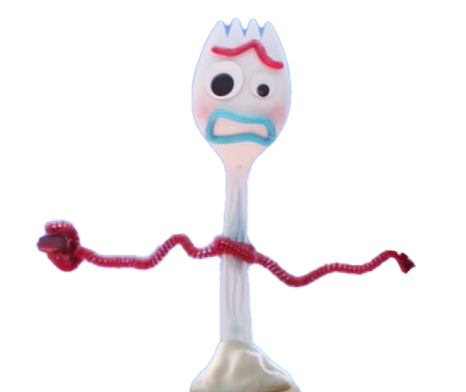 Forky Toy Story Png Images (white, silver)