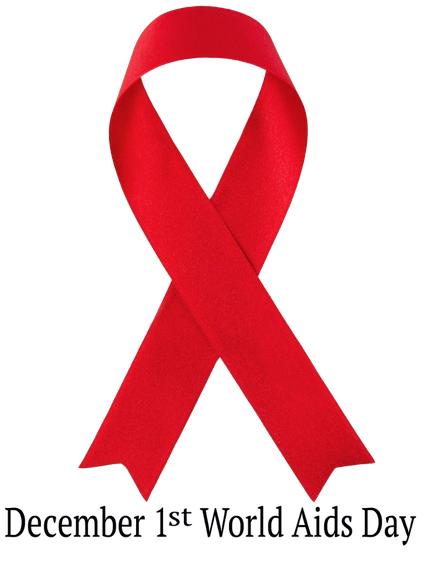 World Aids Day Png Image (black, red)