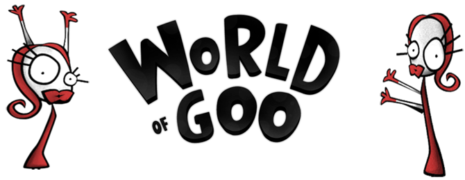 World Of Goo Logo Png (black, lavender, white)